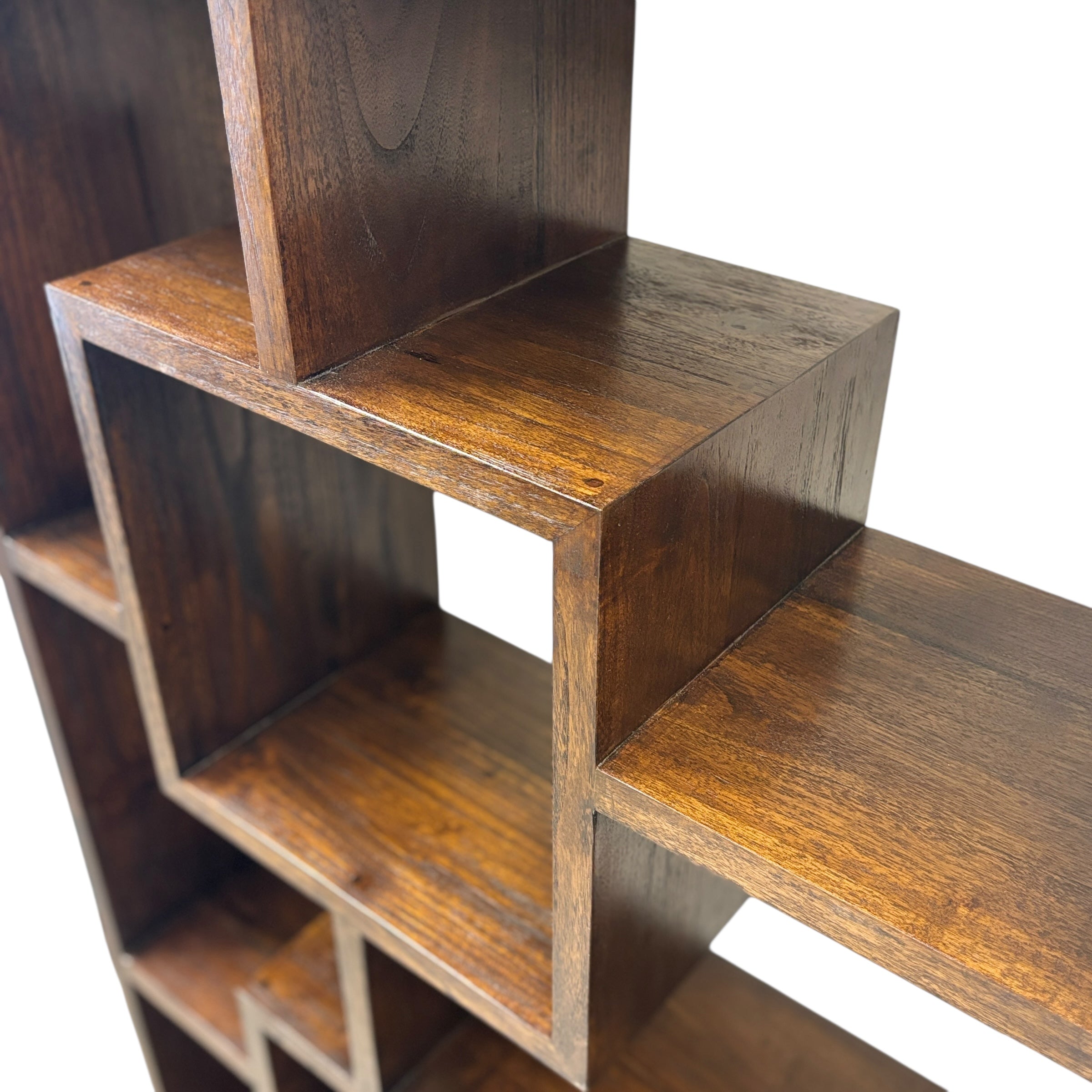 Rustic Teak - Abstract Bookcase