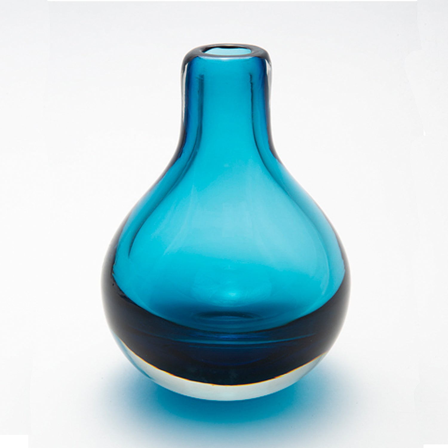 Glass Drop Bud Vase - Blue