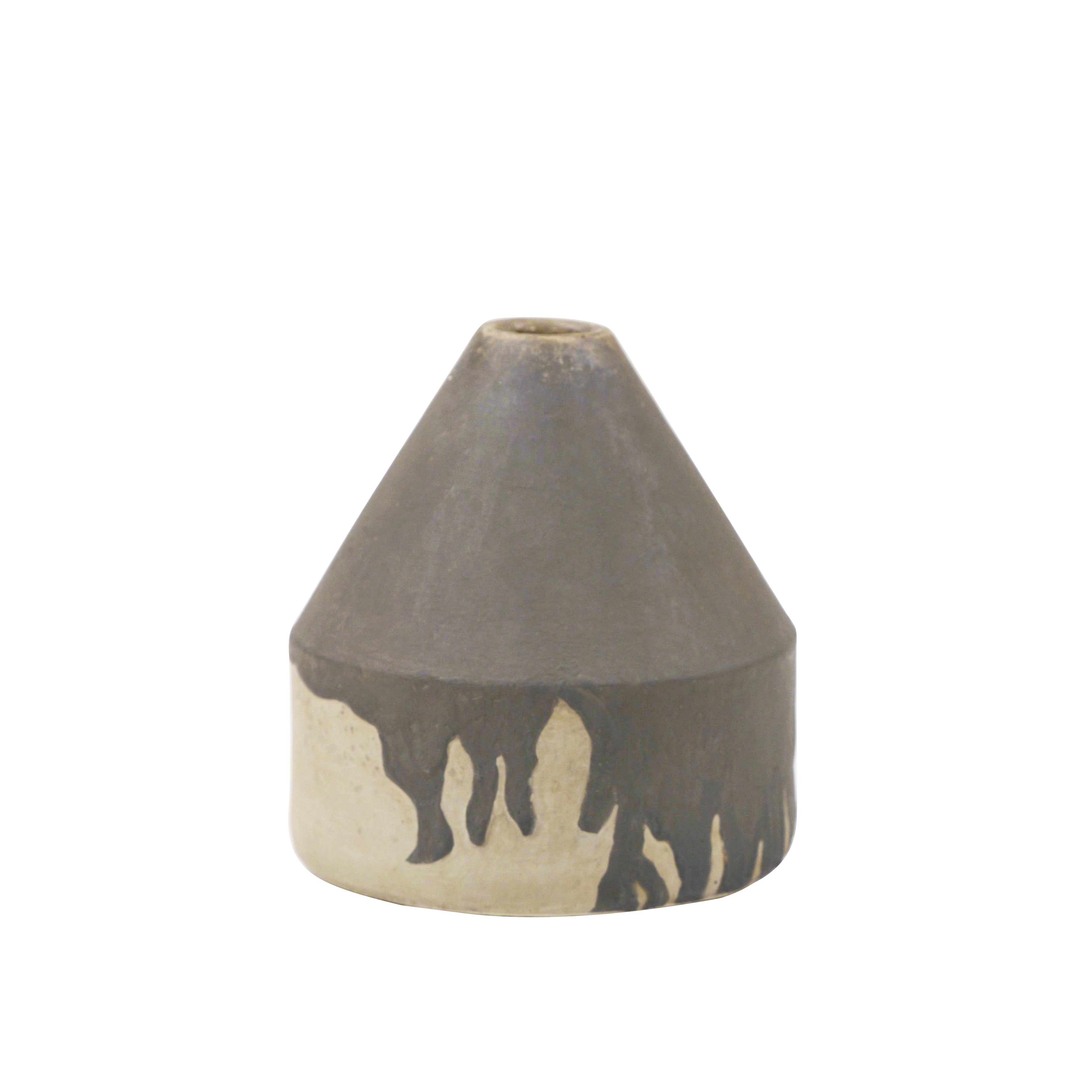 Estee Vase - Dripped Grey