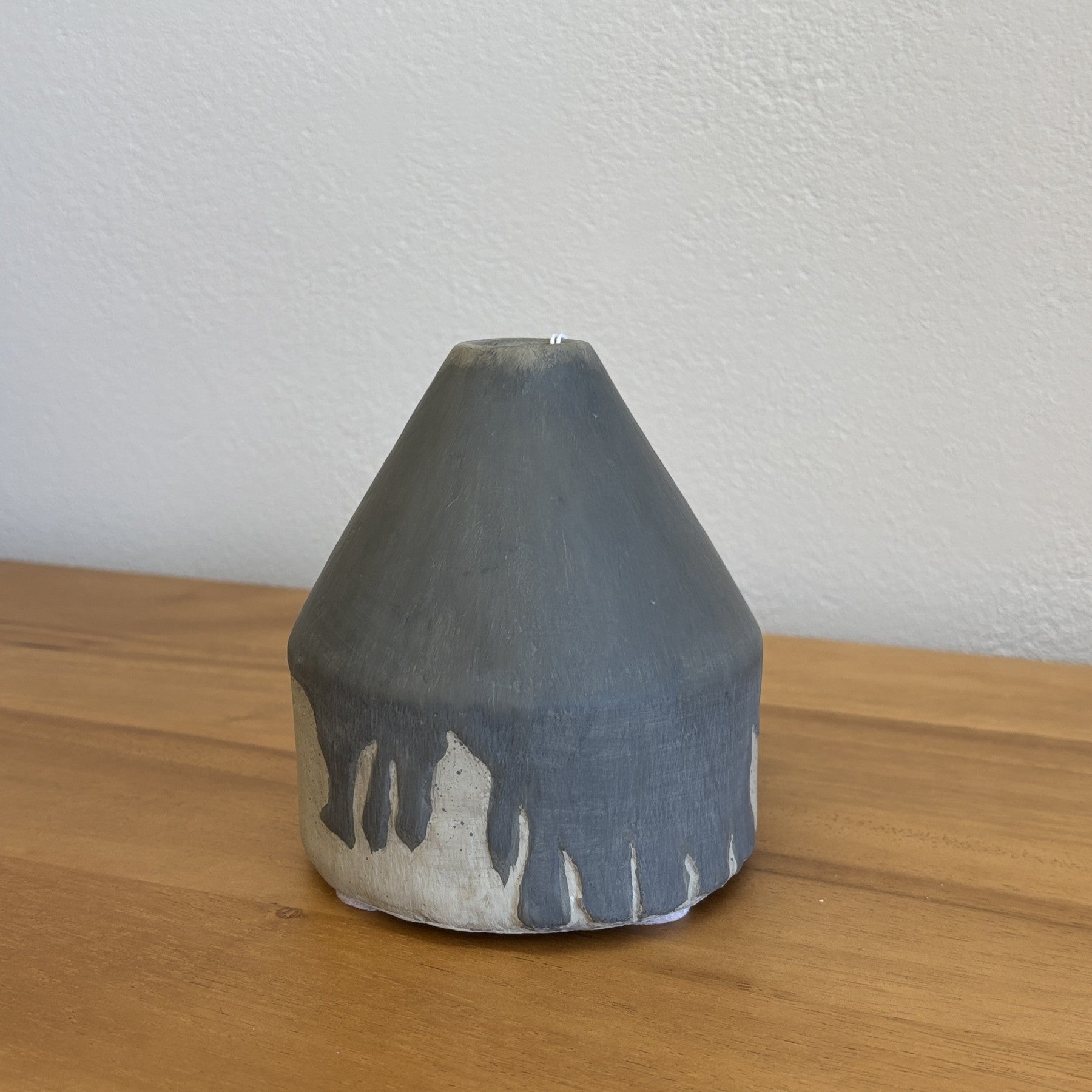 Estee Vase - Dripped Grey