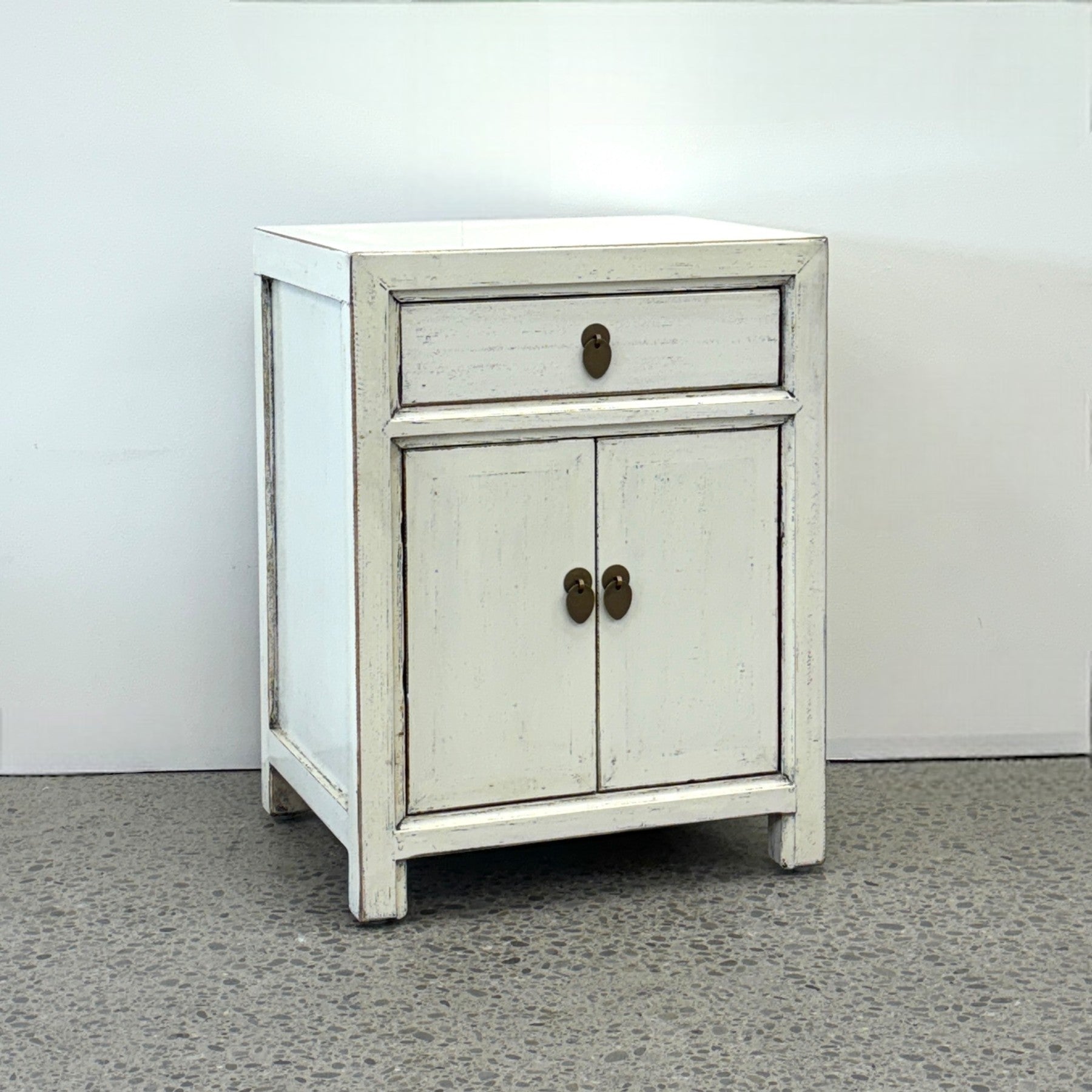 Far East Bedside Cabinet - Ivory