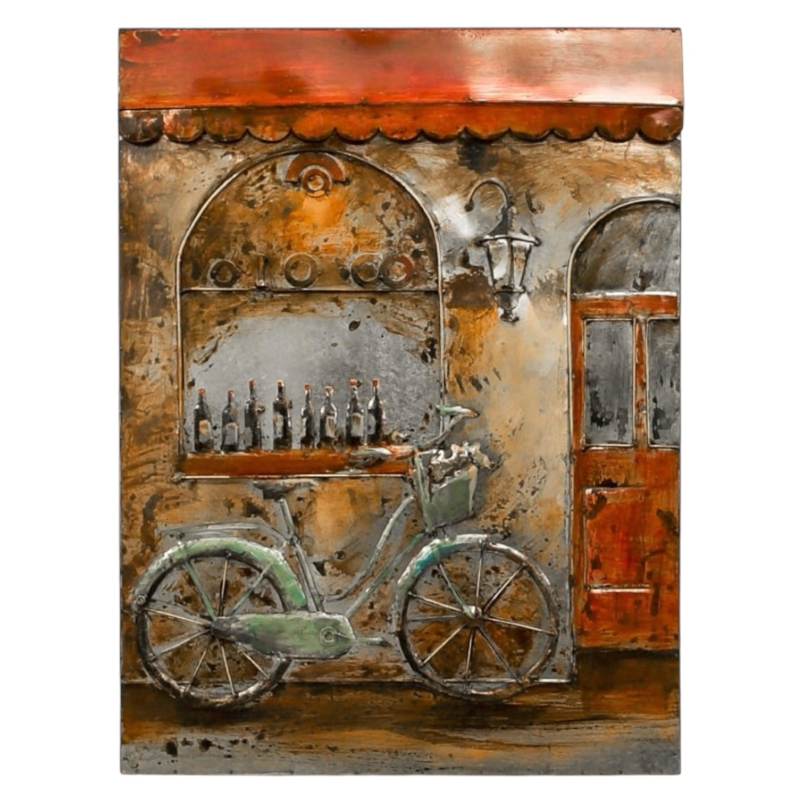 Green Bike - Metal Art