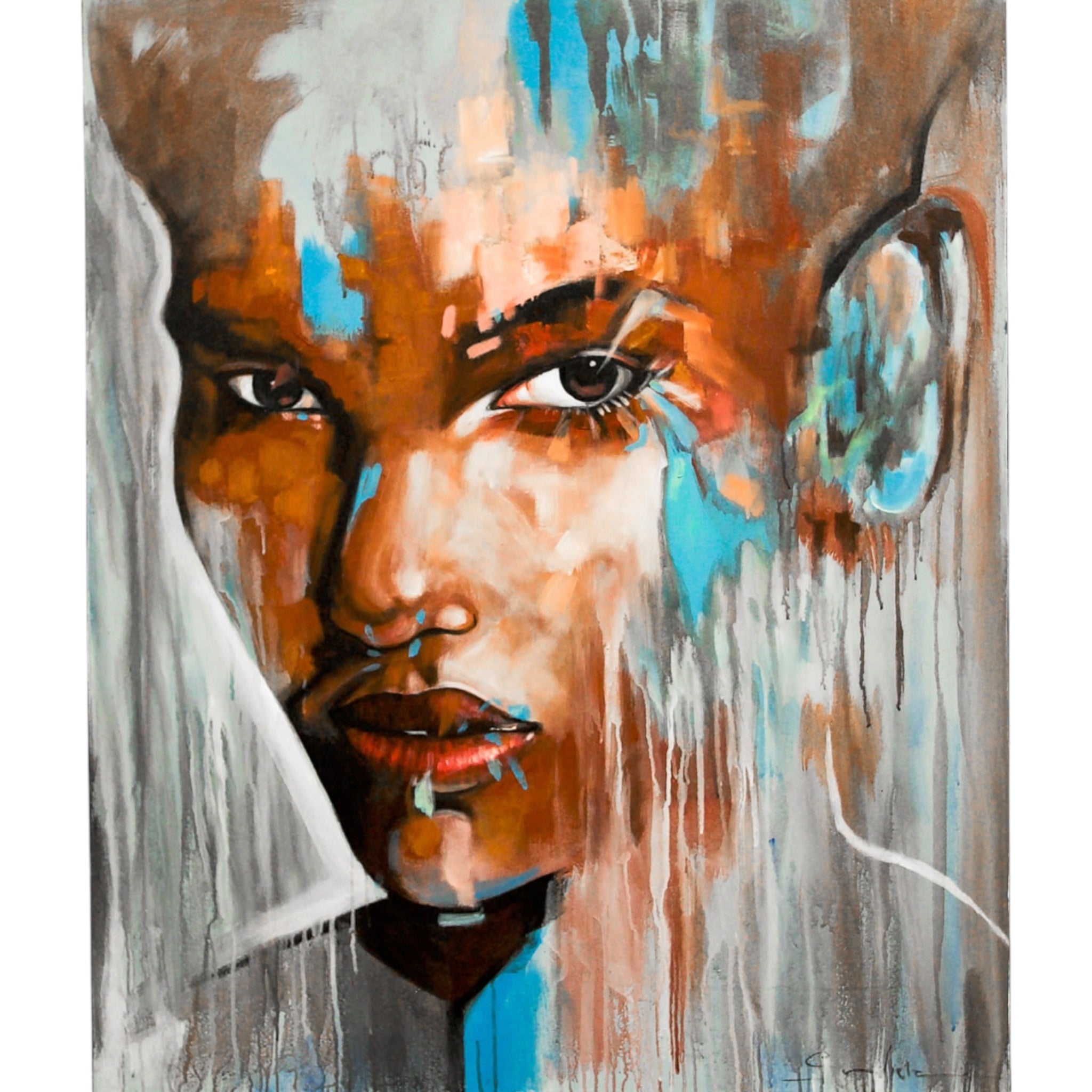 Ice Face - Canvas Art