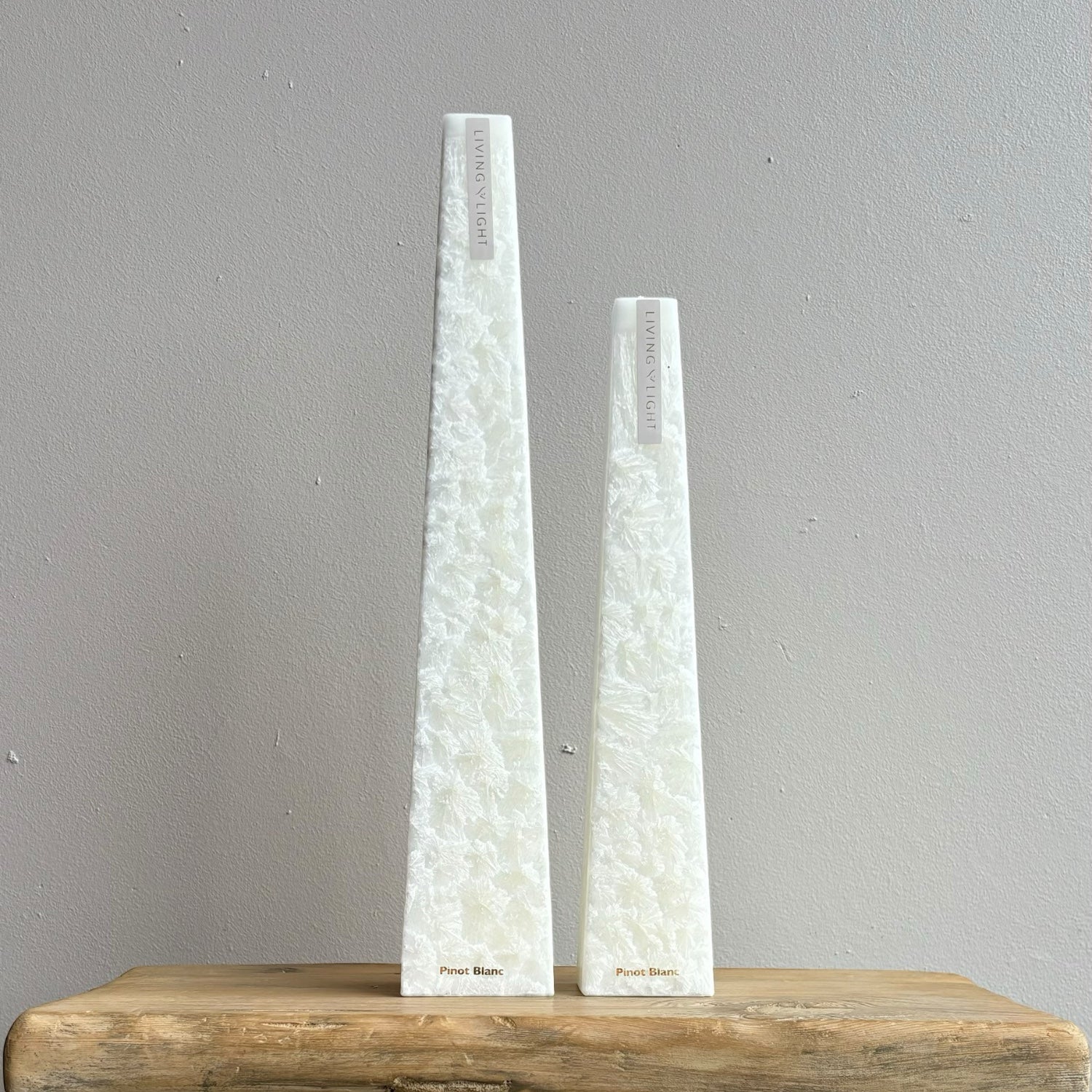 Living Light Icicle Candle - Pino Blanc