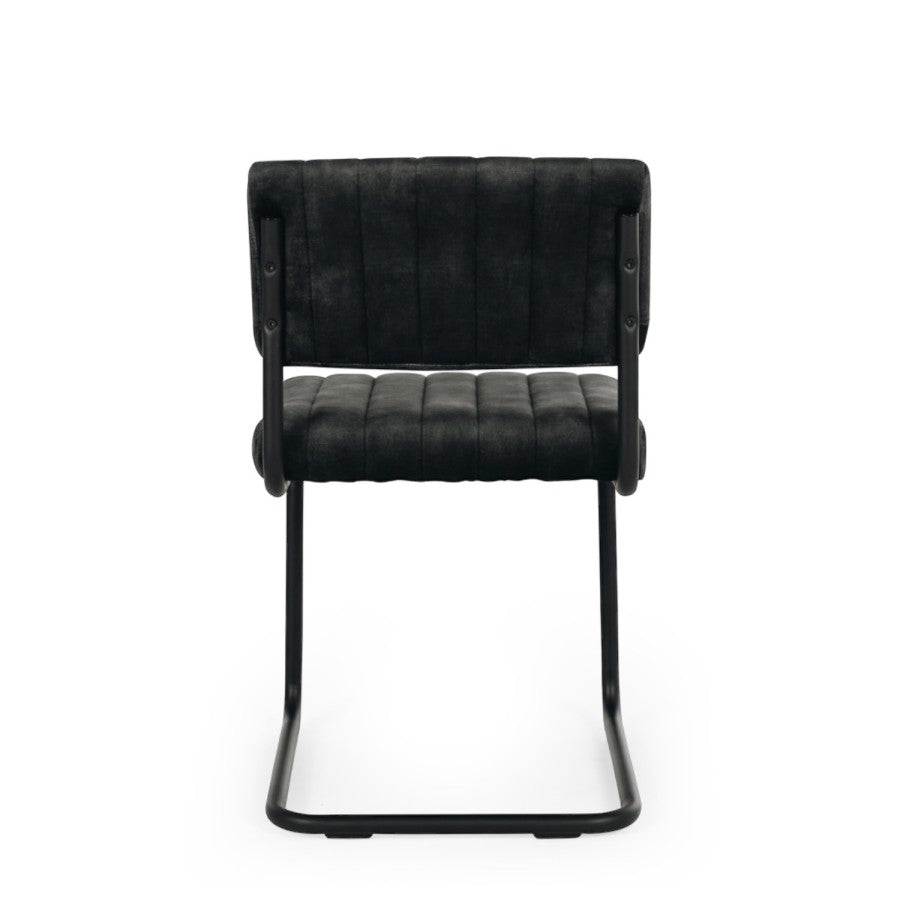 Blake Dining Chair - Anthracite Grey Velvet