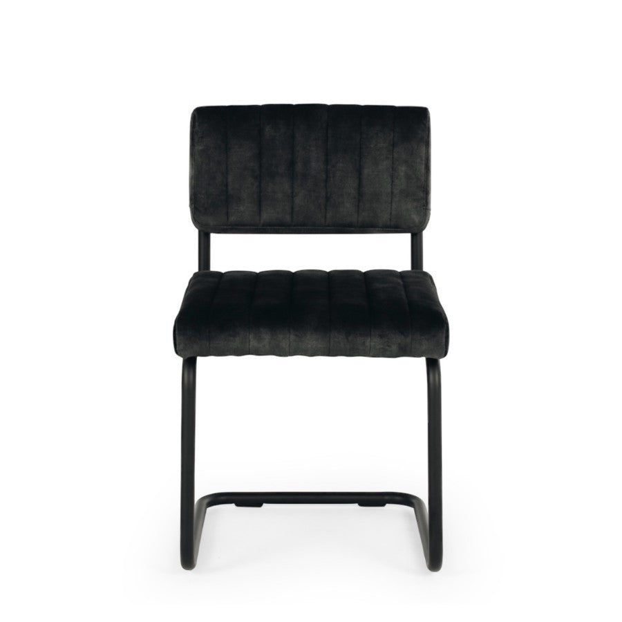 Blake Dining Chair - Anthracite Grey Velvet