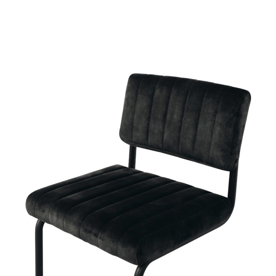 Blake Dining Chair - Anthracite Grey Velvet