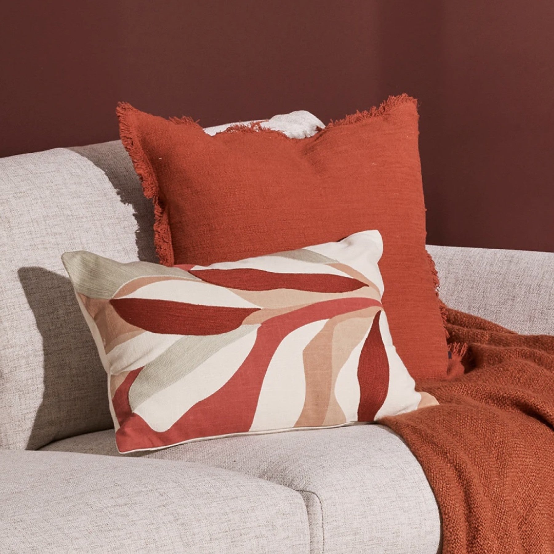 Otto Cushion - Brick