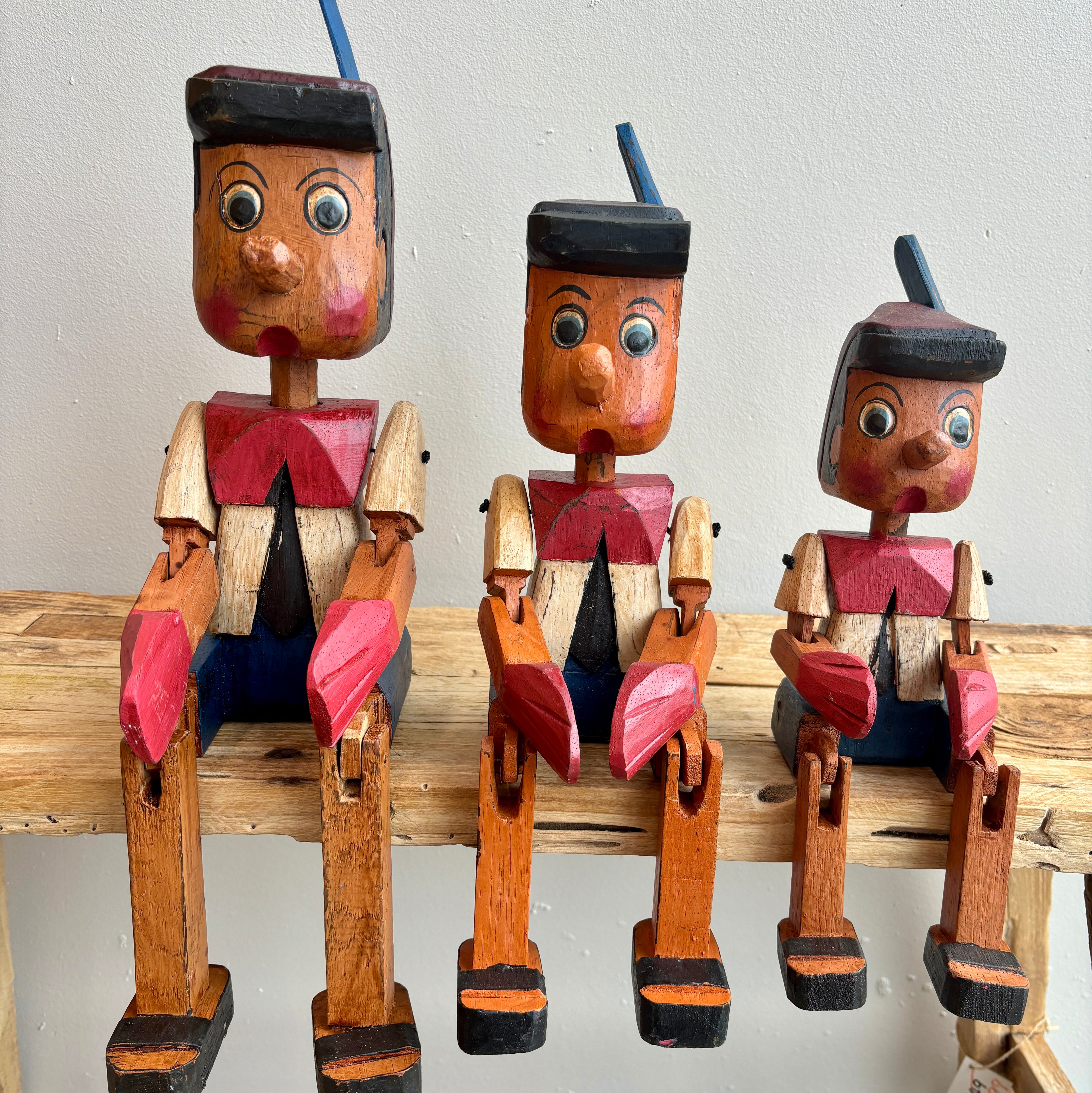 Painted Wooden Ornamental Pinocchio