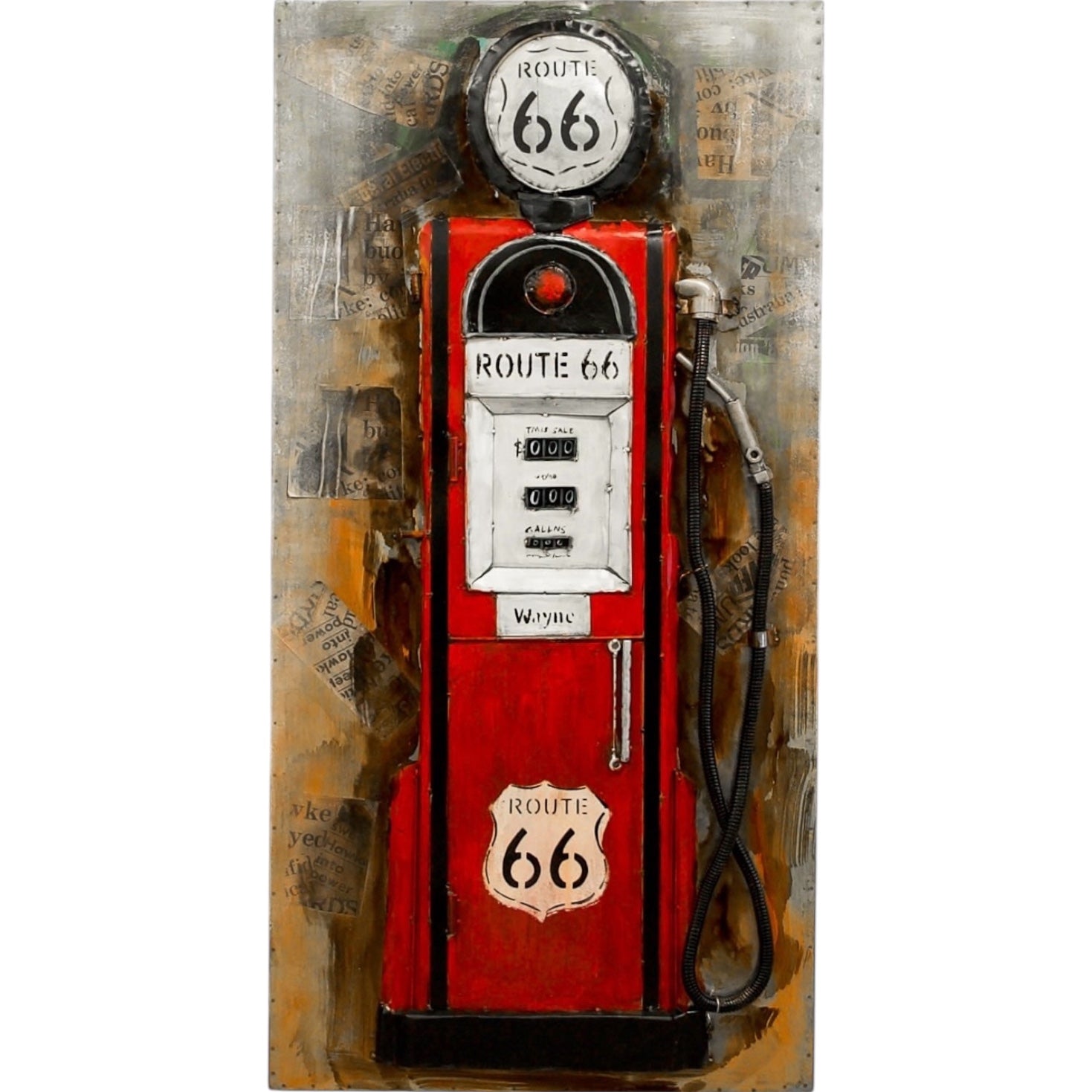 Route 66 - Metal Art