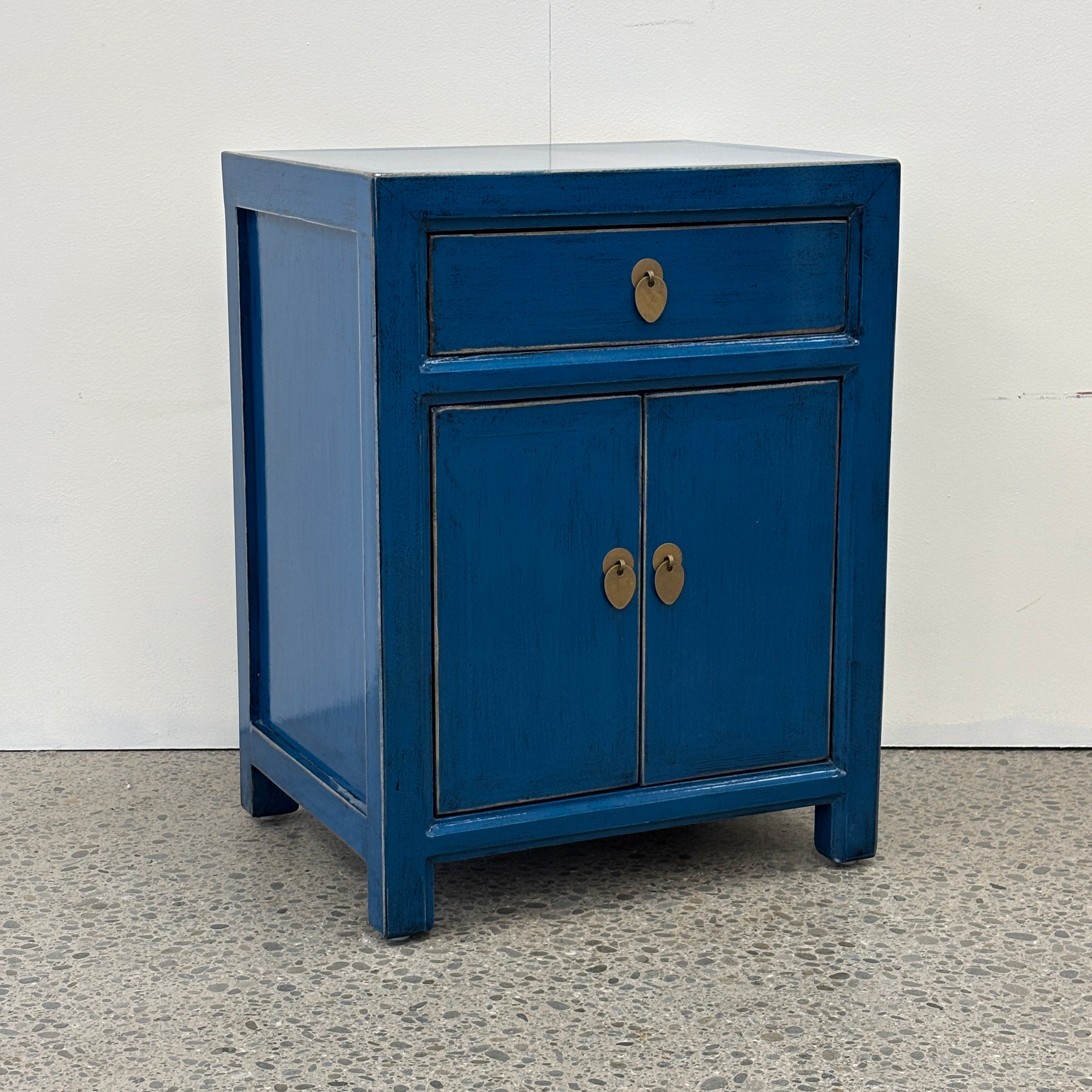 Far East Bedside Cabinet - Royal Blue
