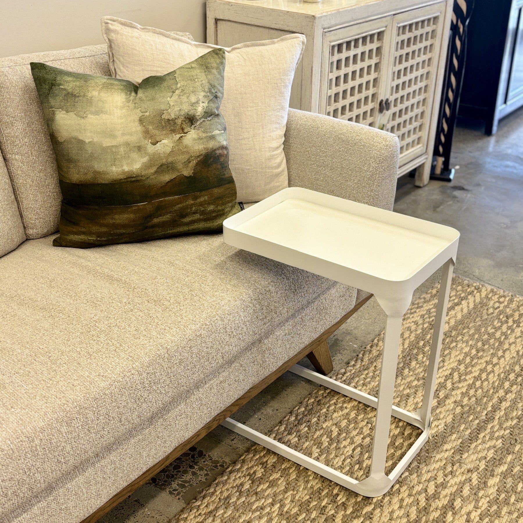 Studio Sofa Table - White