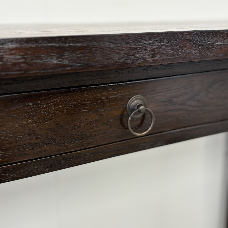 Teak 1 Drawer Console Table