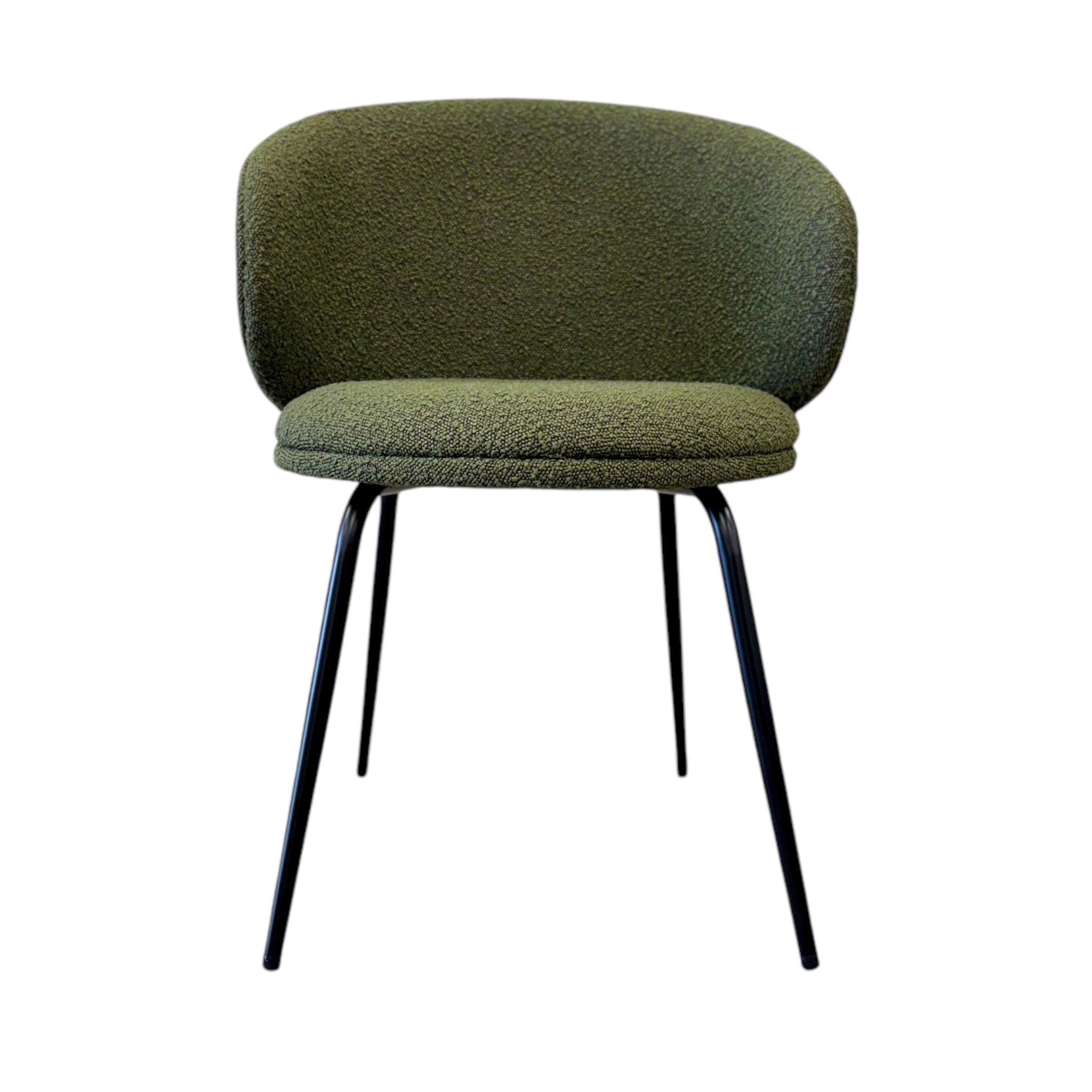 Venus Dining Chair - Green Boucle