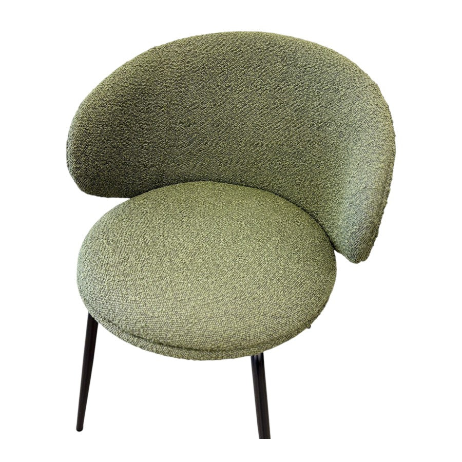 Venus Dining Chair - Green Boucle