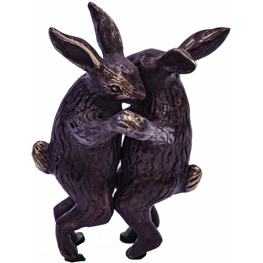 Bronze Rabbit Couple Dancing
