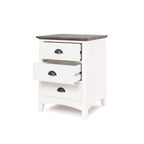 Provence Bedside 3drw - White