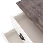 Provence Bedside 3drw - White