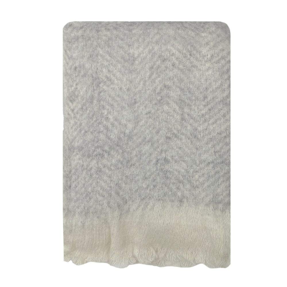 Bliss Wool/Mohair Throw - Classic Grey