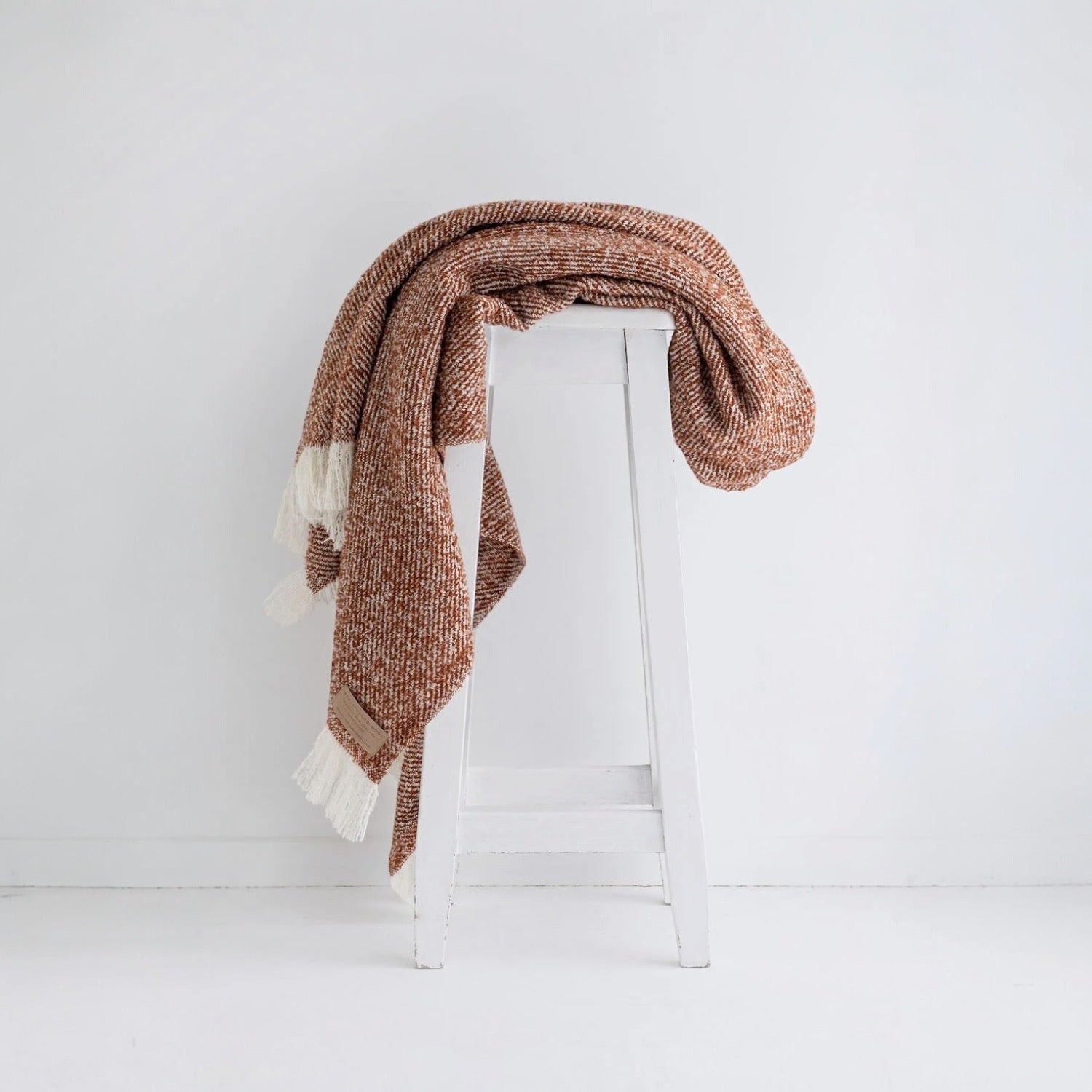 Wool Twill Throw - Copper