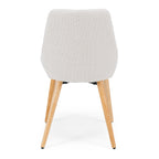 Bari Dining Chair - Cream/Oak