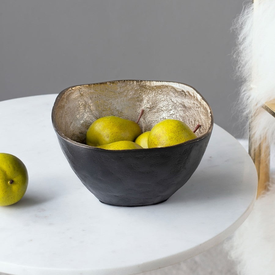 Black and Gold Square Bowl