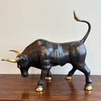 Bronze and Gold Ornamental Bull