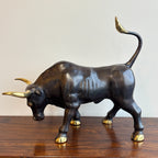 Bronze and Gold Ornamental Bull