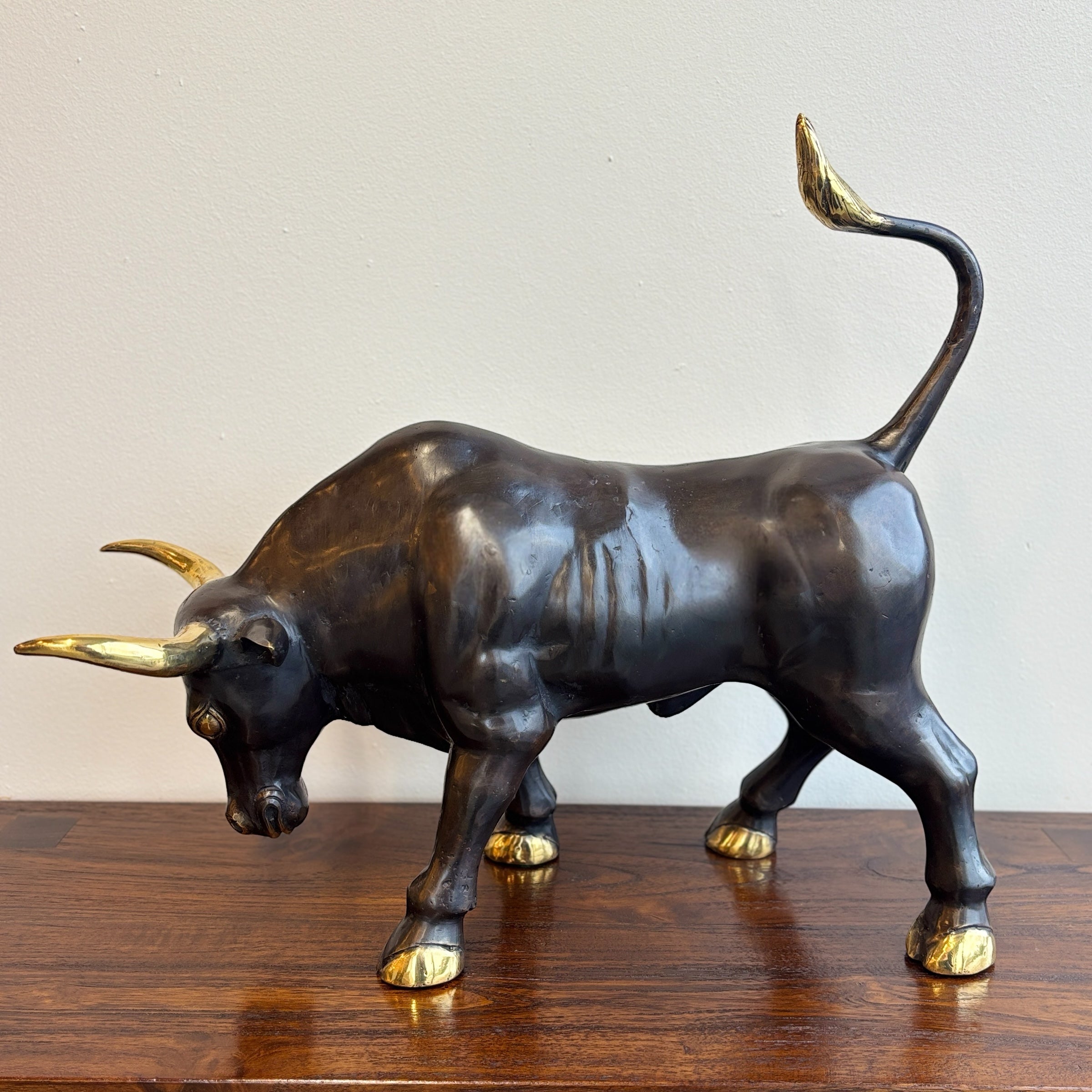 Bronze and Gold Ornamental Bull