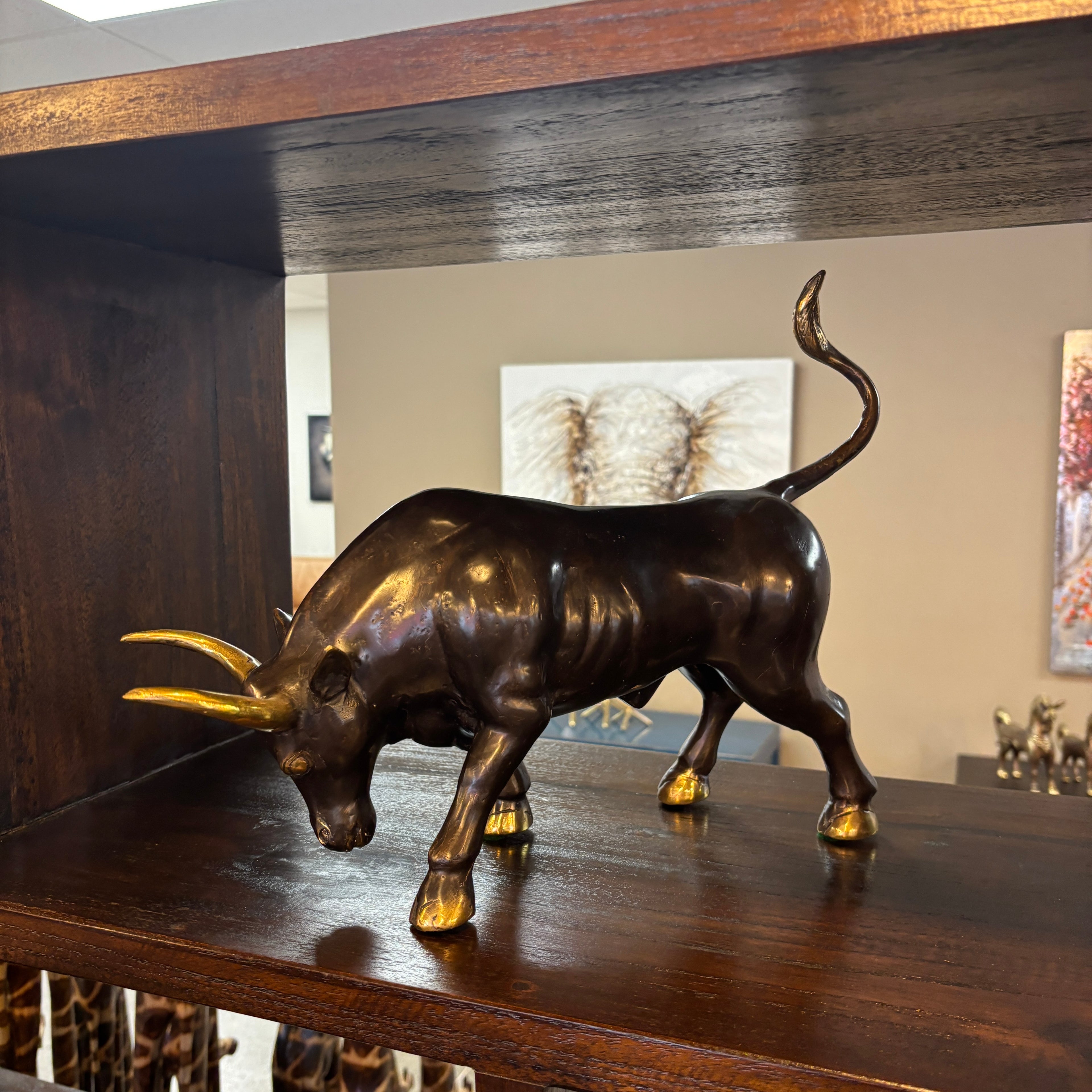 Bronze and Gold Ornamental Bull