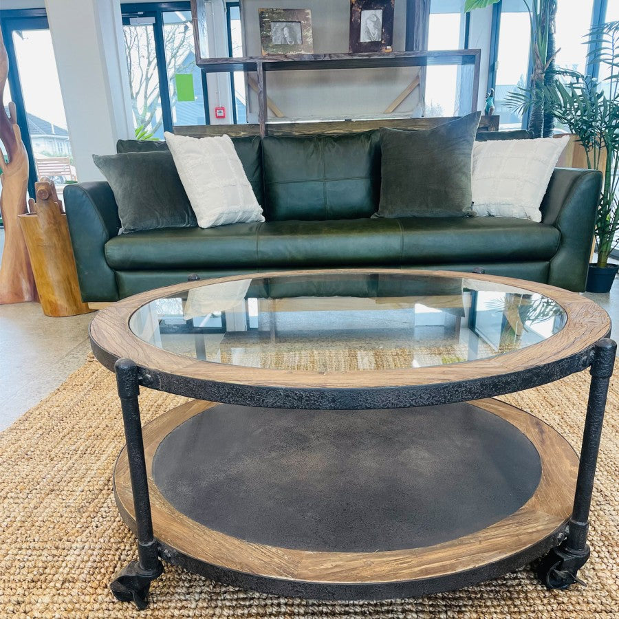 Carlo Glass Top Coffee Table