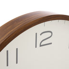 Cody Clock - White/Walnut