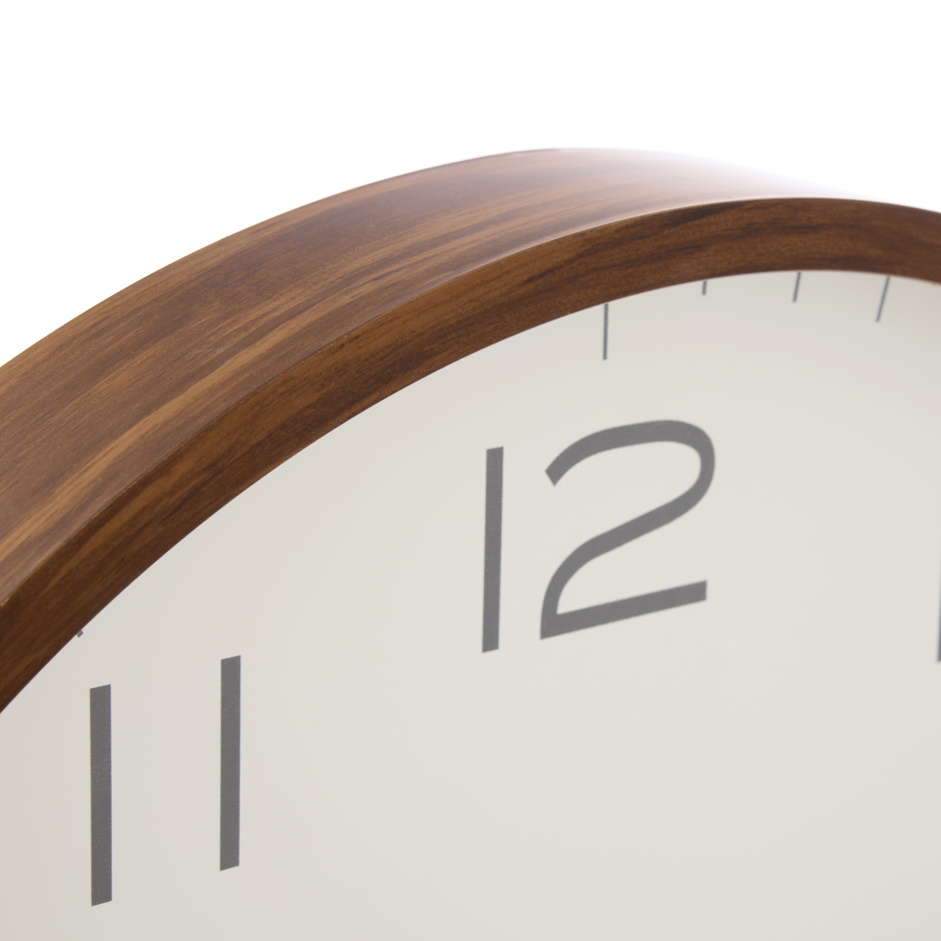 Cody Clock - White/Walnut