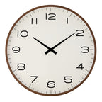 Cody Clock - White/Walnut