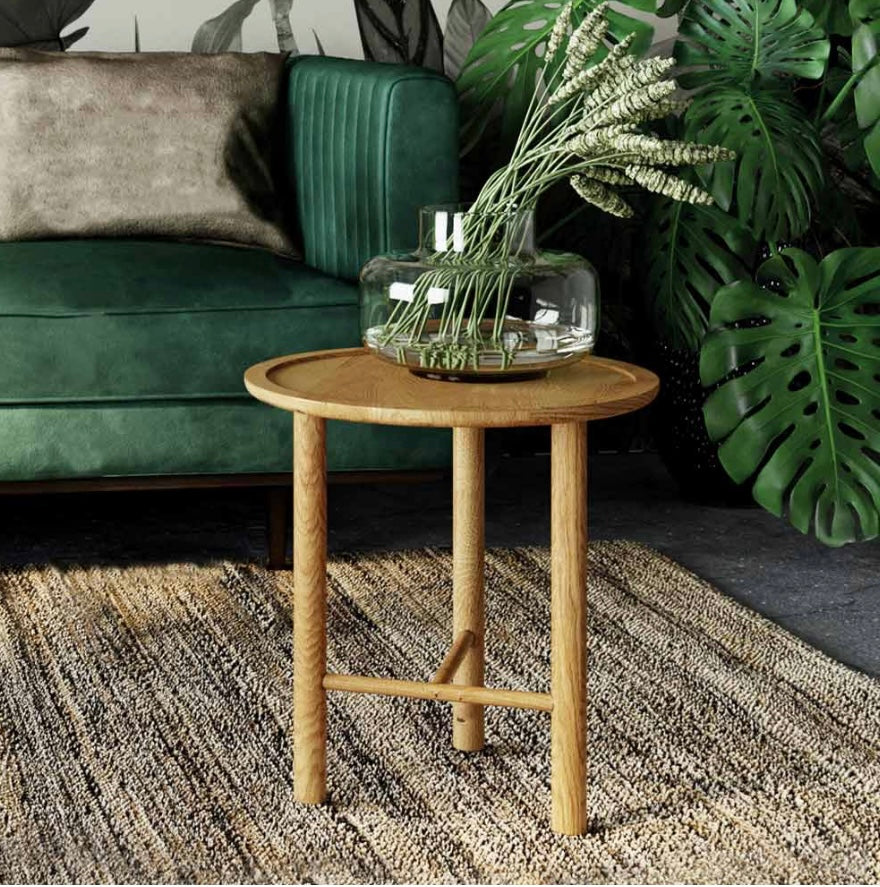 Java Side Table Traditional Contempo Side Table - Natural Oak – Java Furniture