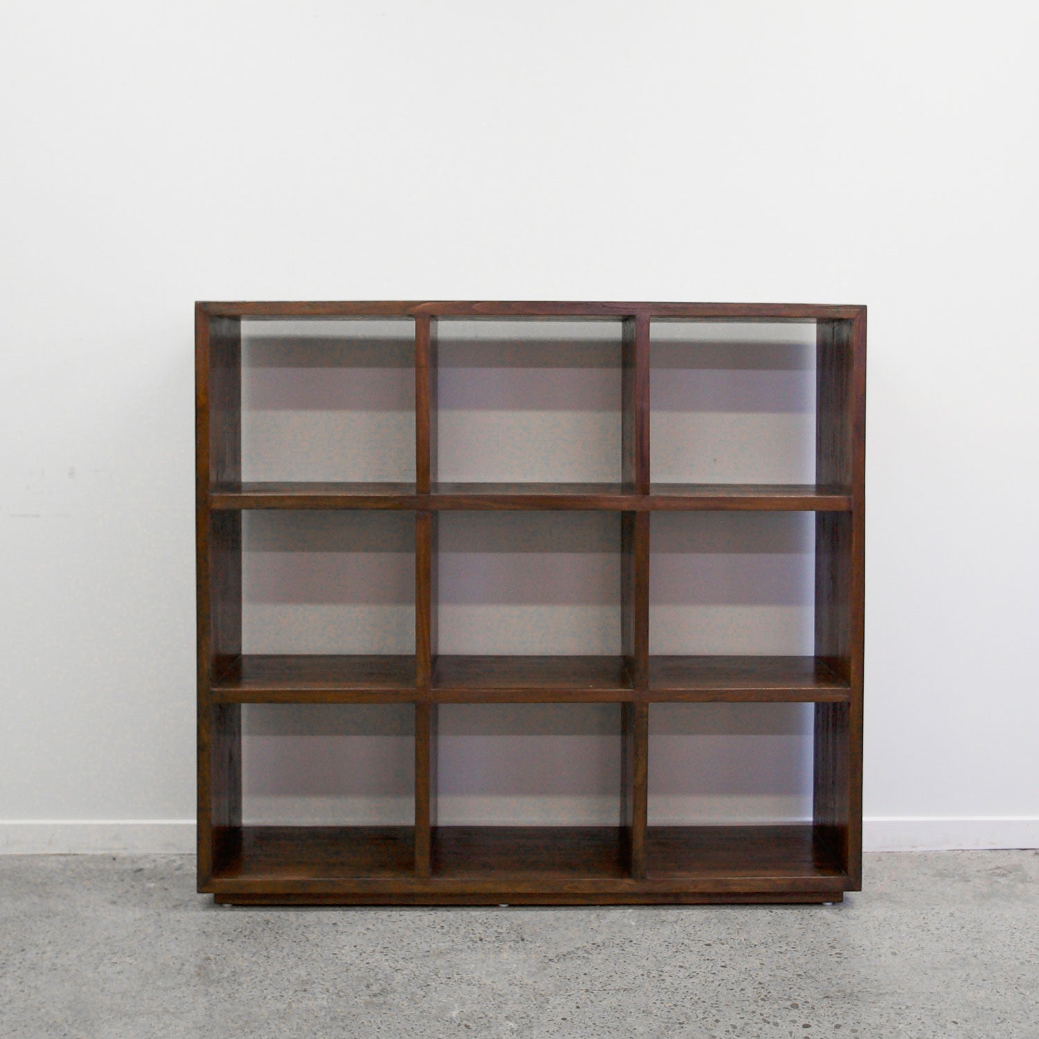 Cube Bookcase 9 - Rustic Teak