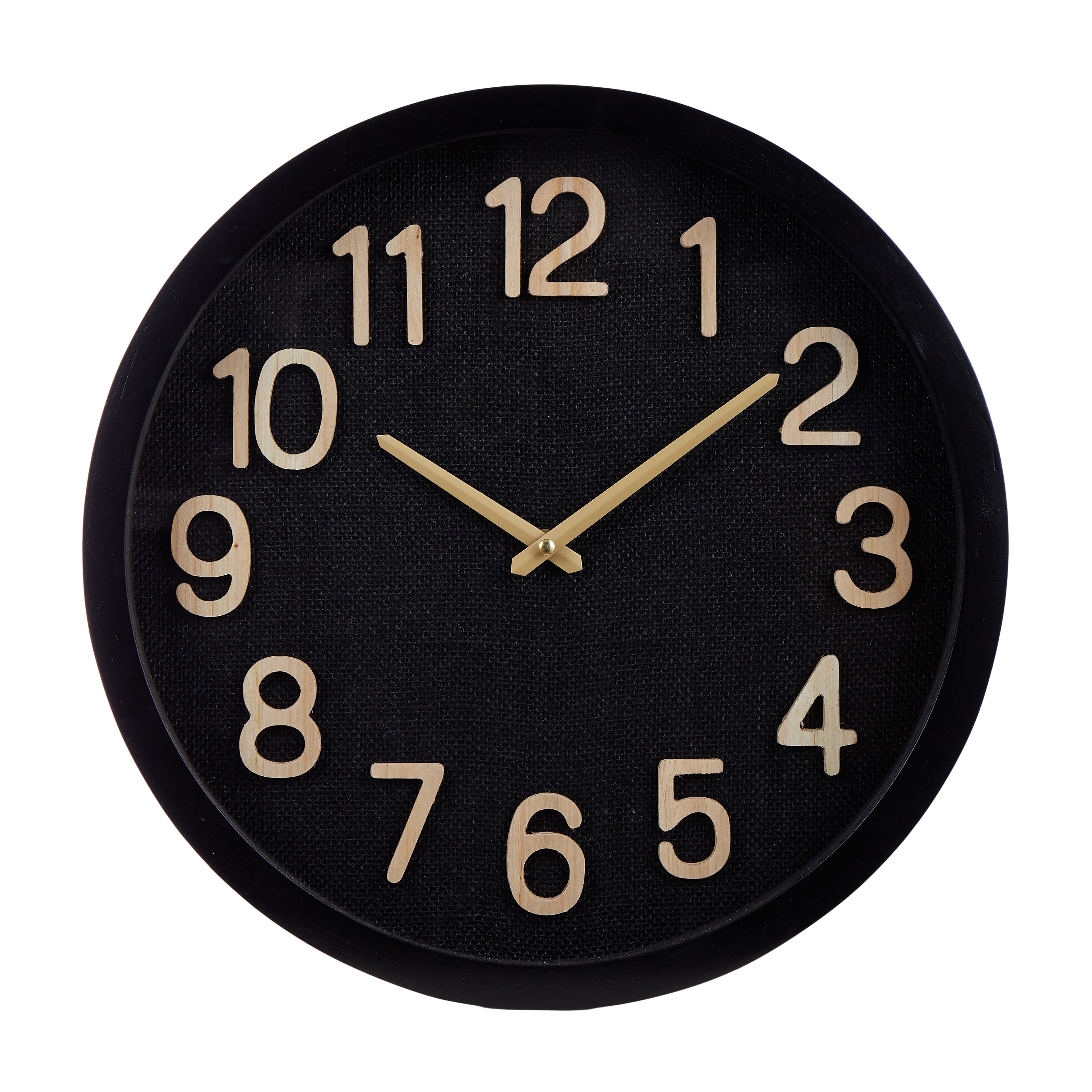 Cunene Weave Wall Clock - Black