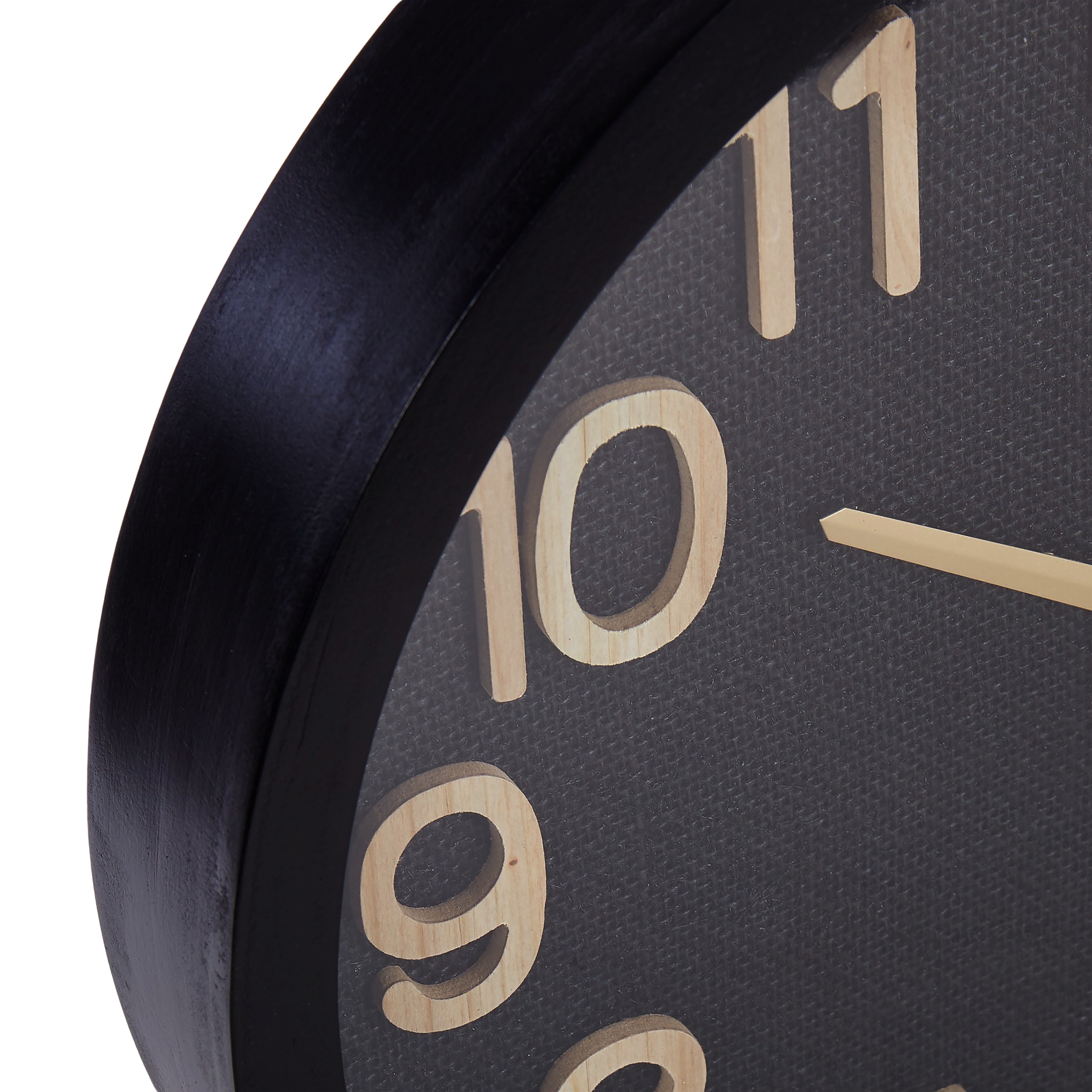 Cunene Weave Wall Clock - Black