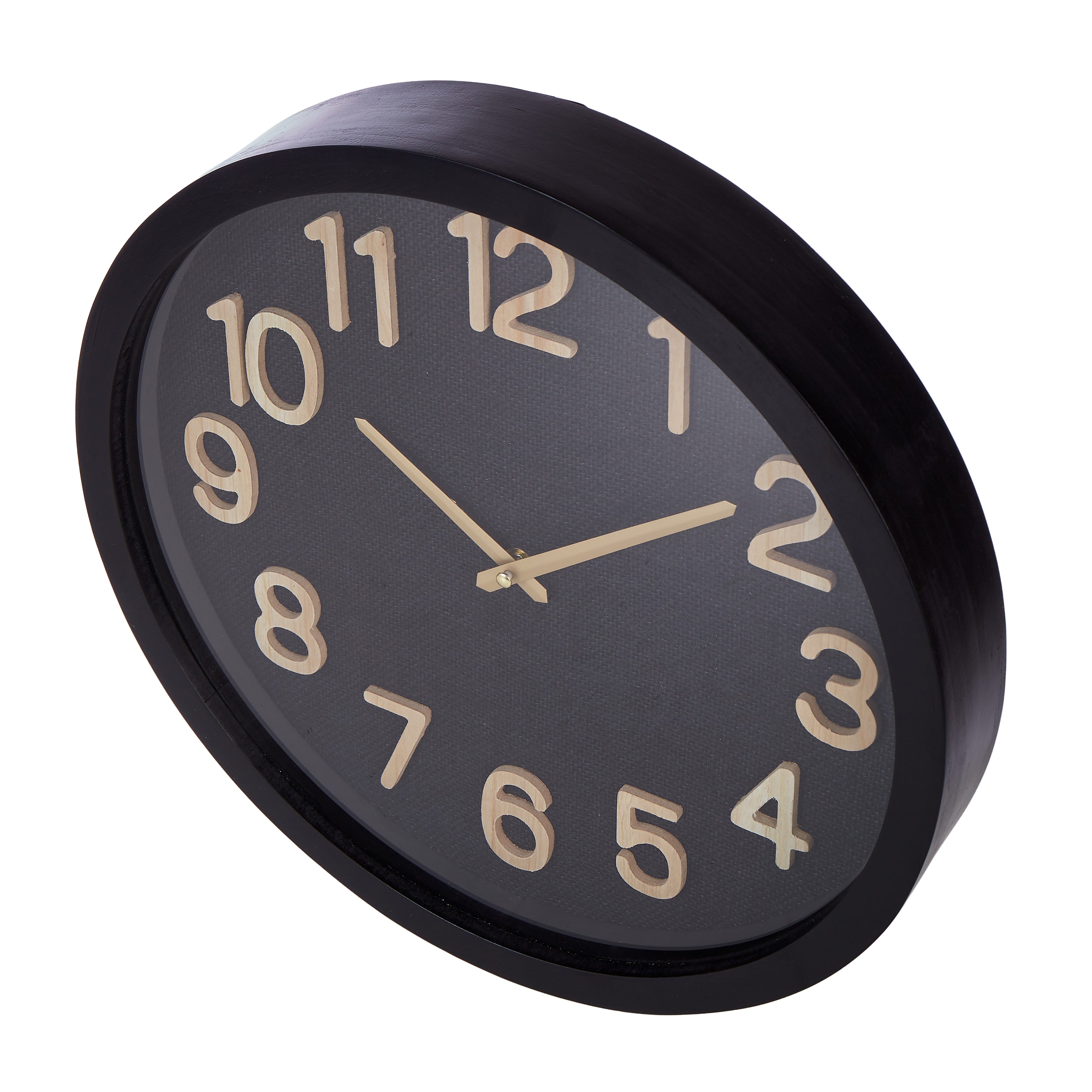 Cunene Weave Wall Clock - Black