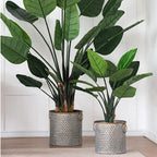 Dimpled Metal Planter