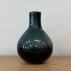 Glass Drop Bud Vase - Charcoal