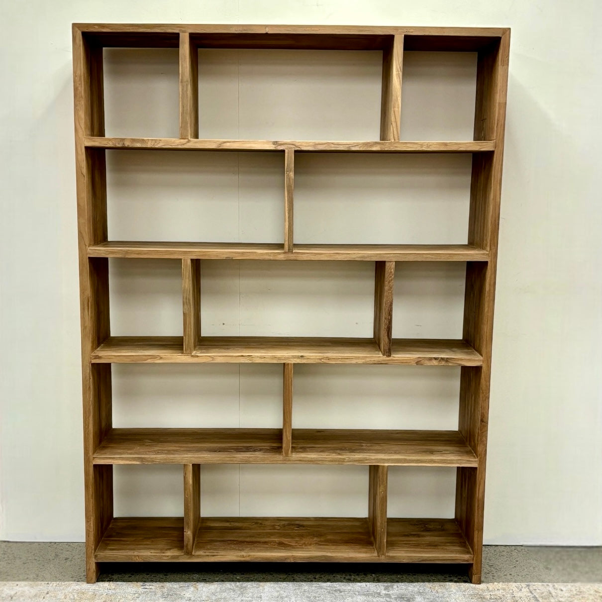 Eden Bookcase - Natural Teak