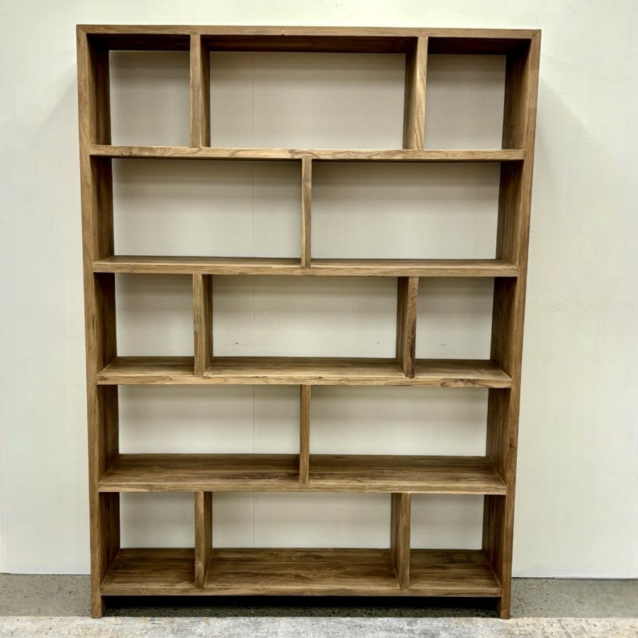 Eden Bookcase - Natural Teak