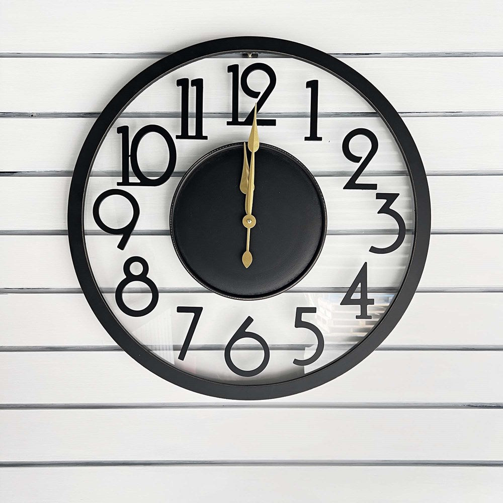 Falan Wall Clock - Black