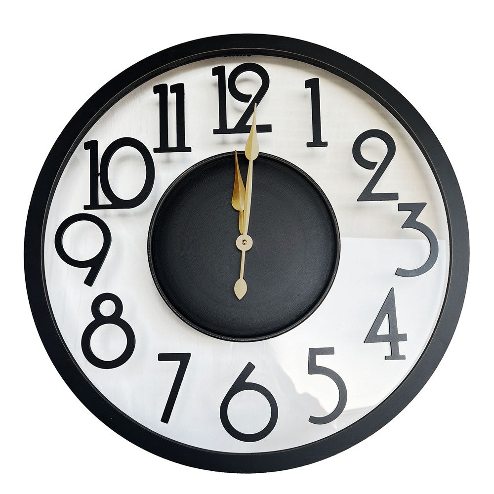Falan Wall Clock - Black