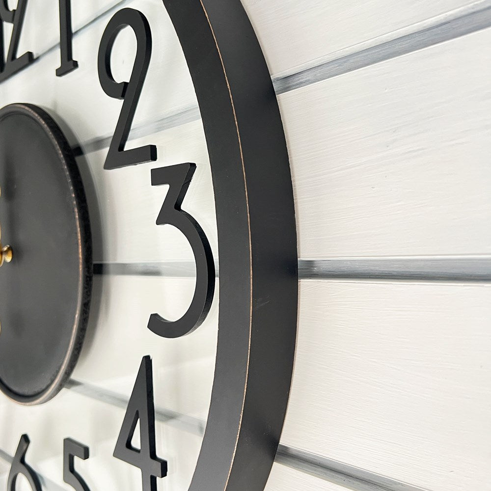 Falan Wall Clock - Black
