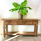 Farrow 4 Drawer Console - Natural Teak