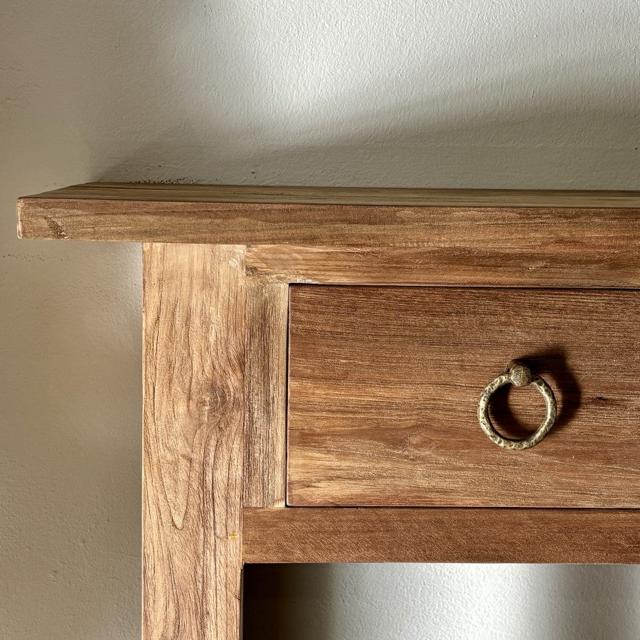 Farrow 3 Drawer Console - Natural Teak