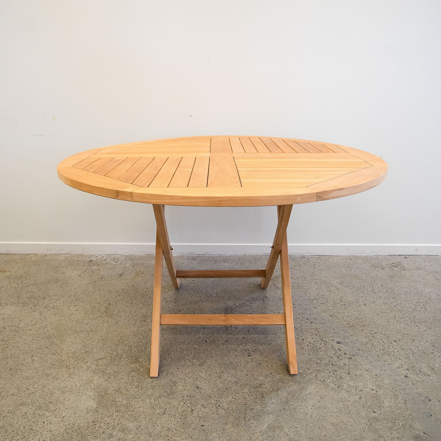 Teak Outdoor Folding Table - 120cm