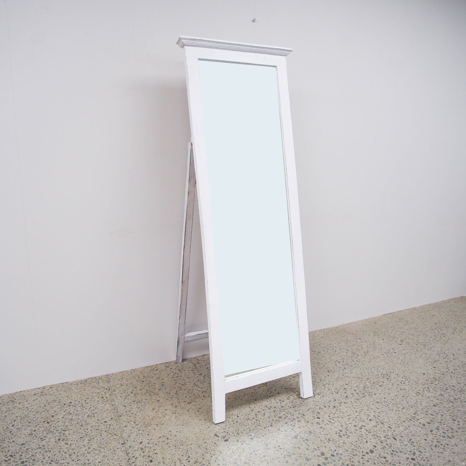 Free Standing Mirror - White
